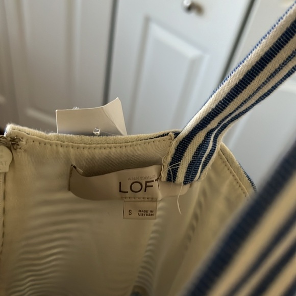 LOFT: by Ann Taylor Blue and White Striped Sundress - Picture 5 of 7